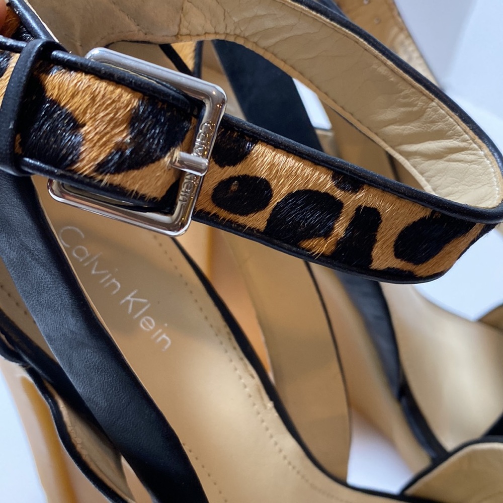 Calvin Klein high Dani Wedge platform Sandal - Picture 5 of 12